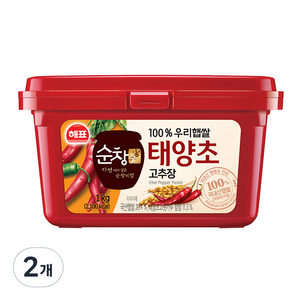 순창궁 100% 우리햅쌀 태양초 고추장, 1kg, 2개