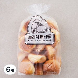 곰곰 클래식 버터롤, 540g, 6개