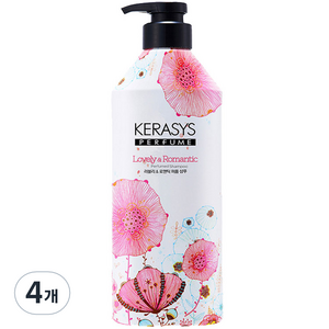 케라시스 러블리 앤 로맨틱 퍼퓸 샴푸 꽃향, 980ml, 4개