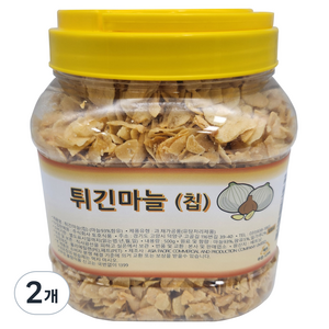 튀긴마늘 칩, 500g, 2개