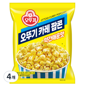 오뚜기 카레 팝콘 약간 매운맛, 4개, 55g