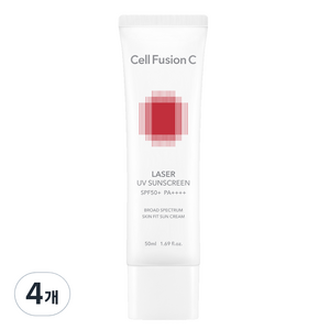 셀퓨전씨 레이저 유브이 썬스크린 SPF50+ PA++++, 50ml, 4개