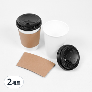 테이크아웃종이컵 380ml, 100개, 2세트