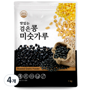 배대감 맛있는 검은콩미숫가루, 1kg, 4개