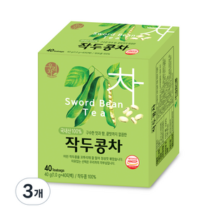 우리차 작두콩차, 1g, 40개입, 3개