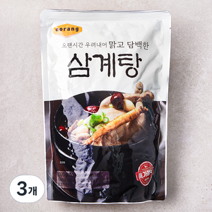 노랑오리 삼계탕, 1kg, 3개