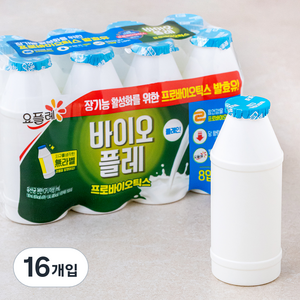 요플레 바이오플레 플레인, 130ml, 16개입