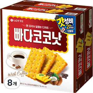 롯데제과 빠다코코낫, 300g, 8개