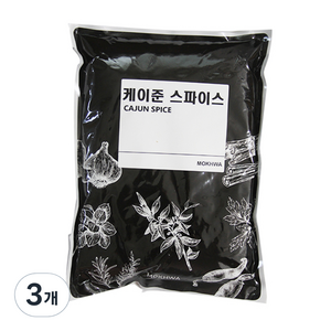 딜리셔스마켓 케이준 스파이스 조미료 팩, 1kg, 3개