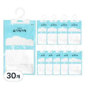 아브카 초슬림 옷걸이형 습기제거제 본품, 100g, 30개