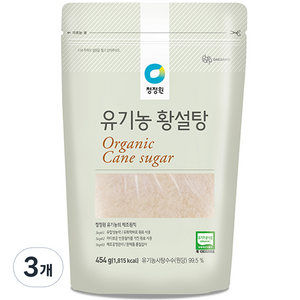 청정원 유기농 황설탕, 454g, 3개