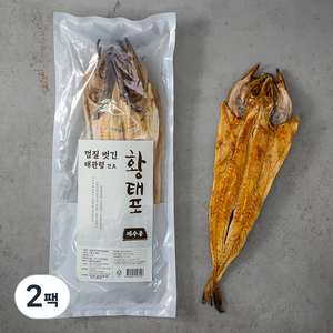 청해명가 껍질 벗긴 대관령 제수용 황태포 3미, 210g, 2팩