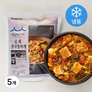 프레시지 백년가게 운채 청국장찌개 (냉동), 5개, 500g