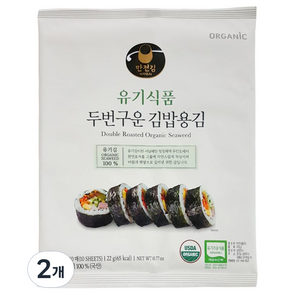 [만전김] 유기식품 구운 김밥김 22g(10매), 22g, 2개