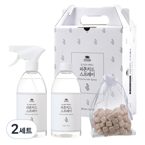 줌100%편백수 피톤치드 스프레이 500ml+리필500ml+편백칩증정 세트, 2세트