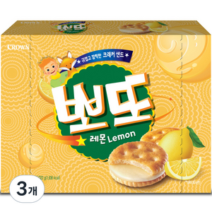 크라운 뽀또 레몬, 322g, 3개