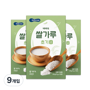 베베쿡 유기농 쌀가루 초기 12g x 10p, 90개