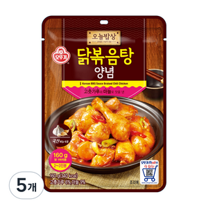 오늘밥상 오뚜기 닭볶음탕 양념, 160g, 5개