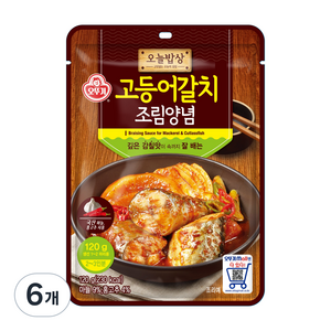 오늘밥상 고등어갈치 조림양념, 120g, 6개