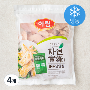 하림 자연실록 동물복지 인증 IFF 닭안심 (냉동), 800g, 4개