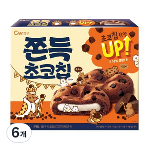 청우식품 쫀득초코칩, 240g, 6개