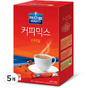 맥스웰하우스 커피믹스 오리지널 스틱형, 11.8g, 100개입, 5개