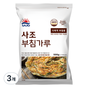 사조동아원 바삭한 부침가루, 3개, 500g