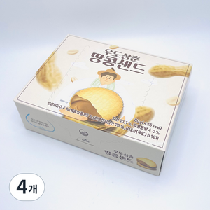 우도삼춘 땅콩샌드, 80g, 4개