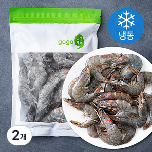 고고새우 캠핑구이 대하 흰다리새우 (냉동), 700g(대), 2개