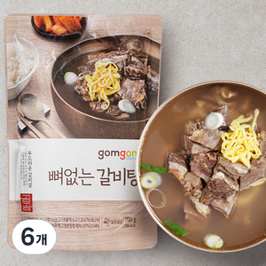 곰곰 뼈없는 갈비탕, 700g, 6개