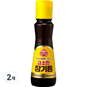 오뚜기 고소한 참기름 병, 80ml, 2개