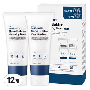 닥터방기원 나노 버블 클렌징폼, 200ml, 12개