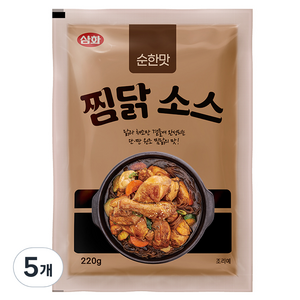 삼화식품 순한맛 찜닭 소스, 220g, 5개