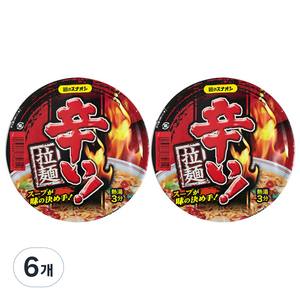 멘노스나오시 카라이 컵라멘 79g, 6개