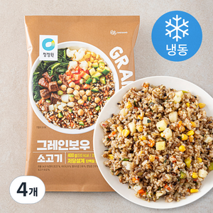 청정원 그레인보우 소고기 2개입 (냉동), 400g, 4개