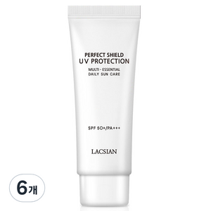 라끄시안 퍼펙트 쉴드 UV 프로텍션 선크림 SPF50+ PA+++, 60ml, 6개