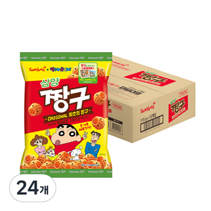 삼양짱구 스낵, 115g, 24개