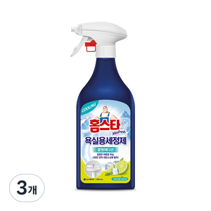 홈스타 맥스프레쉬 욕실용 세정제 쿨링에디션, 500ml, 3개