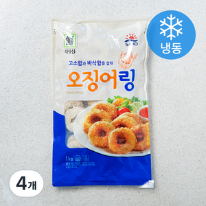 사조 오징어링 (냉동), 1kg, 4개