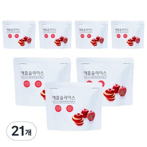 영주마실푸드엔헬스 사과 슬라이스 과일칩, 20g, 21개