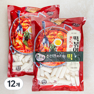 맑은물에 떡볶이떡, 1kg, 12개