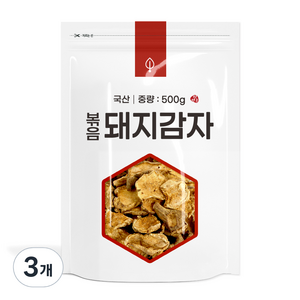 자연초 볶음 돼지감자, 500g, 3개