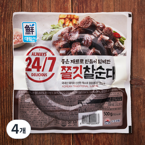 대림선 쫄깃 찰순대, 500g, 4개