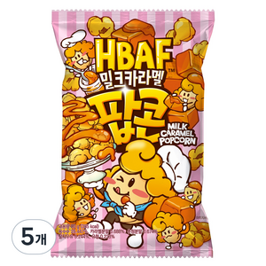 바프 밀크카라멜 팝콘, 80g, 5개