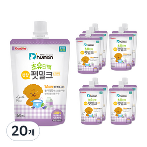 듀먼 초유단백 챱챱 펫밀크, 눈가반짝, 150ml, 20개