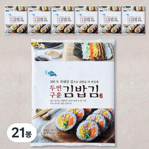 예맛 두번구운 김밥김, 33g, 21봉