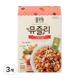 풀무원 오리지널 뮤즐리 시리얼, 430g, 3개