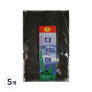 백송식품 완도 다시마, 500g, 5개