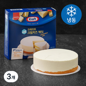 삼립 카페스노우 크래프트크림치즈케익 (냉동), 370g, 3개