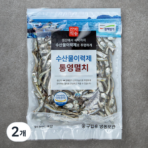 청해명가 수산물이력제 통영멸치 국물용, 200g, 2개